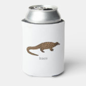 Long-tailed pangolin cartoon illustration  缶クーラー (缶裏面)