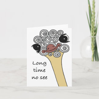 Long time no see card 招待状