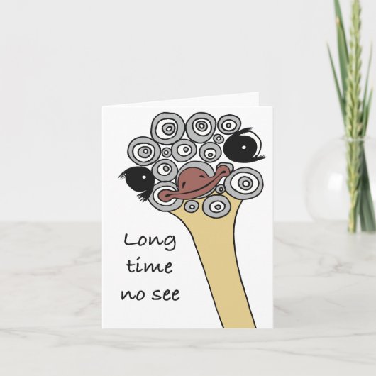 Long time no see card 招待状 (正面)