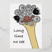 Long time no see – let’s meet again 箔招待状 (正面)