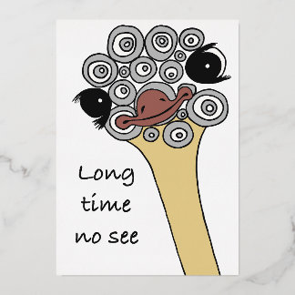 Long time no see – let’s meet again 箔招待状