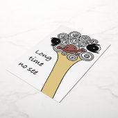 Long time no see – let’s meet again 箔招待状 (回転した状態)