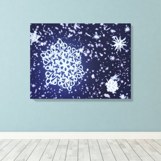 Long Winter's Night Canvas Print キャンバスプリント (インサイチュ (ウッドフロア))