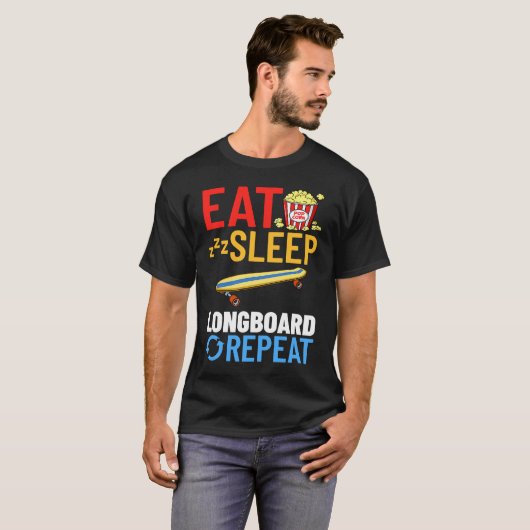 Longboard Skateboard Board Wheels Longboarder Begi Tシャツ (正面フル)