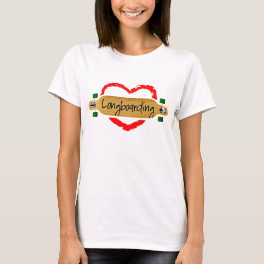 longboarding愛 tシャツ (正面)