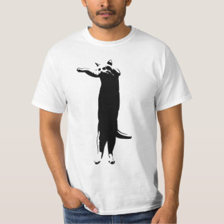Longcatのblack'nの白 Tシャツ