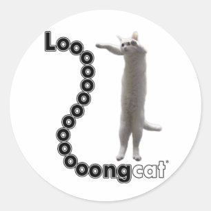 Longcatは長いです ラウンドシール