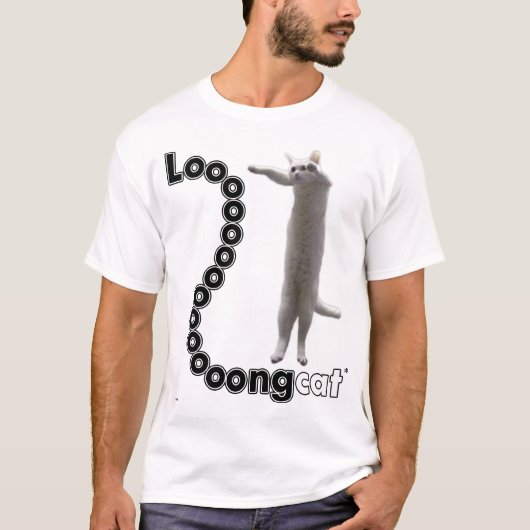 Longcatは長いです Tシャツ (正面)