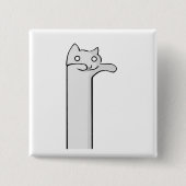 longcat cat minimalism animal 缶バッジ (正面)