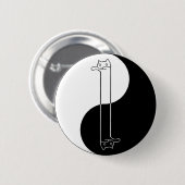 Longcat/Tacgnolの禅ボタン 缶バッジ (正面&裏面)