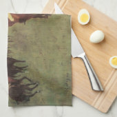 Longchampの競走馬by Edgar Degas キッチンタオル (四つ折り)