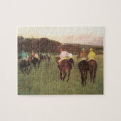 Longchampの競走馬by Edgar Degas ジグソーパズル (横)