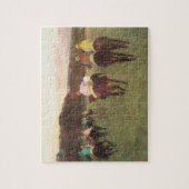 Longchampの競走馬by Edgar Degas ジグソーパズル (縦)