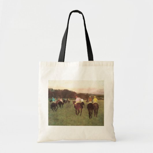 Longchampの競走馬by Edgar Degas トートバッグ (正面)