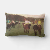 Longchampの競走馬by Edgar Degas ランバークッション (裏面)