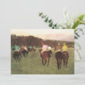 Longchampの競走馬by Edgar Degas 招待状 (スタンド正面)