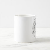 Longcoatのチワワ コーヒーマグカップ (中央)