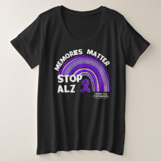 Longest Day Alzheimer's 2024レディースとTシャツ プラスサイズTシャツ