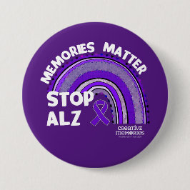 Longest Day Alzheimer's Association 2024ボタン 缶バッジ