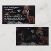 Longhiピエトロ著占い師の詳細 名刺 (正面/裏面)