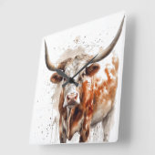 Longhornレガシー スクエア壁時計 (傾斜)