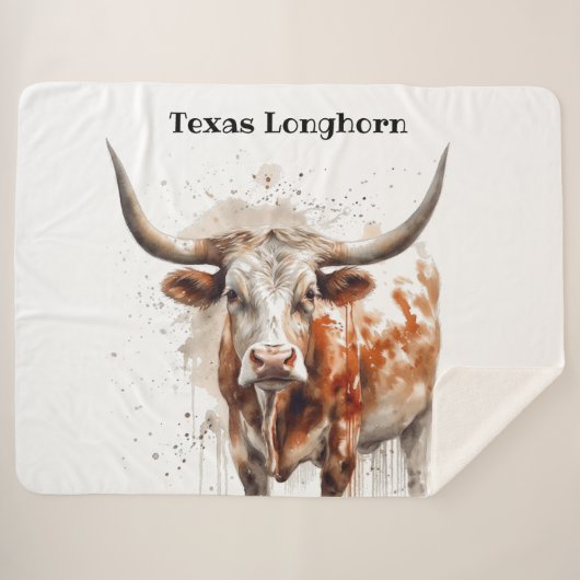 Longhornレガシ、カスタム シェルパブランケット (正面(横))
