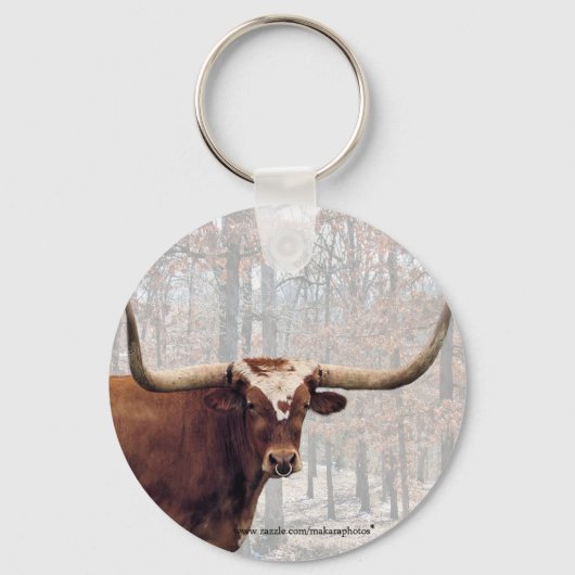 Longhorn keychain-カスタマイズ キーホルダー (正面)