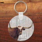 Longhorn keychain-カスタマイズ キーホルダー (正面)