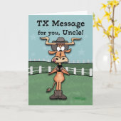 Longhorn TXメッセージ カード (黄色い花)