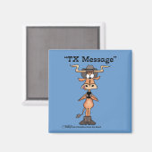 Longhorn TXメッセージ マグネット (正面/裏面)