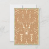 Longhorn Western Ranch Wedding Reply Card (裏面)