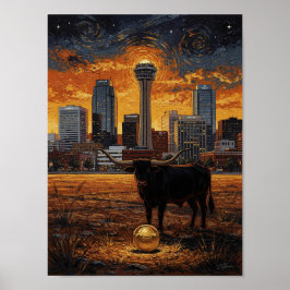 Longhorn World Cup 2026 Soccer  — Fine Art  ポスター