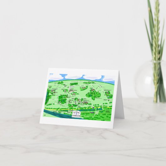 Longmeadow Notecards (5.6x4")の漫画は2016年を更新しました カード (正面)