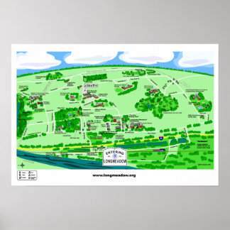 Longmeadow Posterの漫画（23.38x16インチ更新済み2016） ポスター