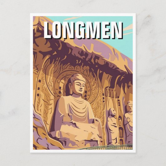 Longmen Grottoes ポストカード (正面)