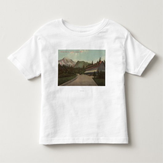 Longmireの春、WA -国立公園のインの眺め トドラーTシャツ (正面)