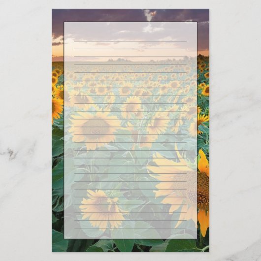 Longmont、コロラド州のヒマワリ分野 便箋 (正面)