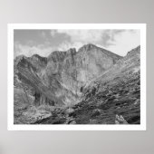 Longs Peak Beautiful Rugged Rocky Mountain ポスター (正面)