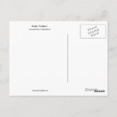 LongtailのボートのKrabiタイの郵便はがき ポストカード (裏面)