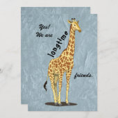 Longtime friends - with Giraffe image シーズンカード (正面/裏面)