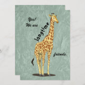 Longtime friends - with Giraffe image シーズンカード (正面/裏面)