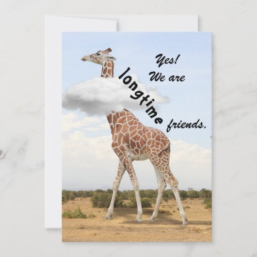 Longtime friends - with Giraffe photo シーズンカード (正面)
