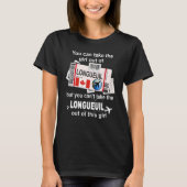 Longueuil Boarding Pass  Longueuil Girl  Longueuil Tシャツ (正面)