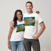 Longview、ワシントン州-大きい手紙場面 Tシャツ (ユニセックス)