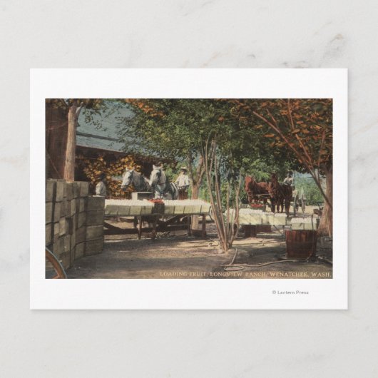 Longview Ranchでのフルーツのロード ポストカード (正面)