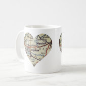 Longview TXヴィンテージマップ コーヒーマグカップ (正面左)