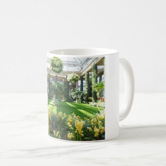 Longwoodの庭の温室 コーヒーマグカップ (正面右)