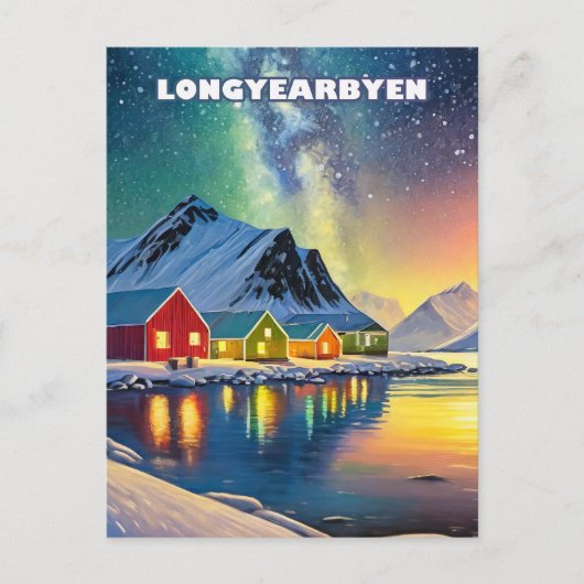Longyearbyen, oasis arctique  ポストカード (正面)