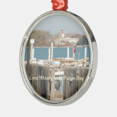 Lonzのワイナリーのクリスマスのオーナメント メタルオーナメント (左)