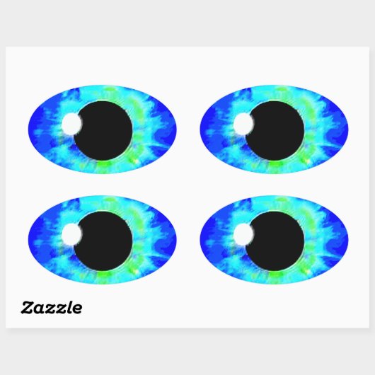 LOOCKY EYE 楕円形シール (シート)